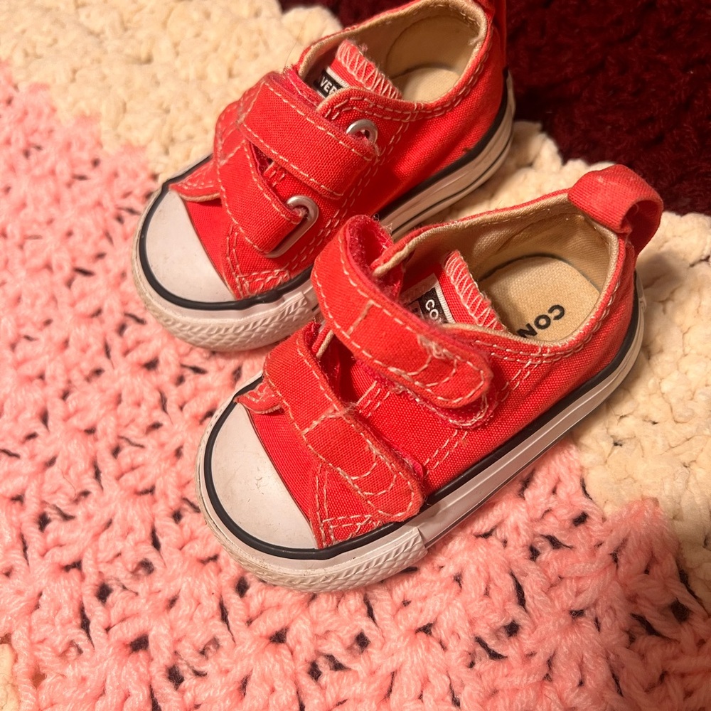 Converse Kids Bright Red Sneakers